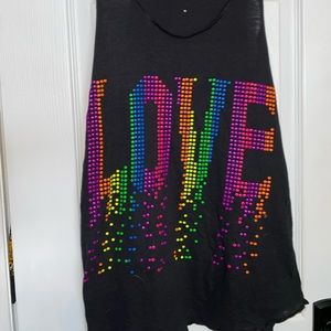 Dance and Love workout tank.